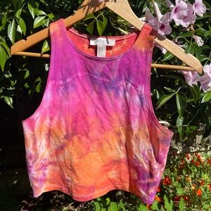 Tie dye forever 21 crop top